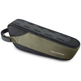 Resim Rockbros 30120081001 1.4l Büyük Kapasiteli Bisiklet Ön Kiriş Çantası Yansıtıcı Bisiklet Tüp Çantası, Alt 