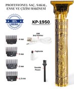 Resim Bluemax Saç Sakal Tüy Kısaltma Metal Gövde T-Bıçak Teknolojisi Sesiz Motor Rahat Kullanım Tıraş Makinesi 
