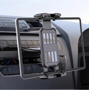 Resim Xuweiwei Siyah Araç Cd Yuvası İçin 4-15 Inç Ayarlanabilir Tablet Tutucu 360 Derece Döner Abs 