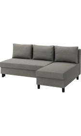 Resim IKEA Gri Şık Kanepe - Bazalı Yataklı Köşe Kanepe 