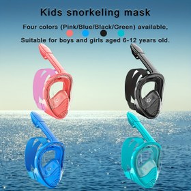 Resim PIZZUJU Çocuklar için Şnorkel Maskesi - 180° Geniş Görünüm Açısı, Anti-Sis ve Anti-Sızıntı, Ayarlanabilir Askılar + Yumuşak Silikon Çerçeve, Başlangıçlar için Tasarlanmış, Mavi, Yeşil, Siyah, Pembe, Şnorkel Ekipmanı | Spor Tasarımı | PC Malzeme 