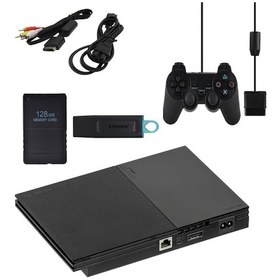 Resim Sony Playstation 2 SCPH90004 128 MB Cart 64 GB Bellek PS2 Set 