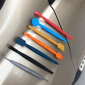 Resim Araç kaplama mıknatıs kazıyıcı kenar bitirme aracı için 7 parça manyetik squeegee araç kiti 