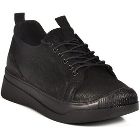 Resim Siyah Nubuk Hakiki Deri Kadın Casual Ayakkabı 2551701k Z Siyah Nubuk 