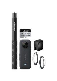 Resim Insta360 X3 360 Aksiyon Kamera + 114 Cm Yeni Versiyon Selfie Stick-65612 