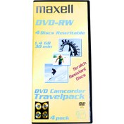 Resim Maxell Dvf-rw 4 X 1.4gb 30min Discs Dvd Camcorder Travelpack 