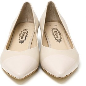 Resim Topuklu/ Stiletto Kadın Rc-4006 Deriden Krem Krem 