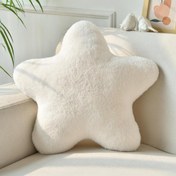 Resim 5 Renk Seçeneği Modern Yıldız Şeklinde Peluş Atma Yastık, %100 Polyester, Sadece Elde Yıkama, Dikişli Kapatma, Örme Kumaş, 180-200gsm, Kanepe ve Oturma Odası İçin Çok Amaçlı Dekoratif Minder 