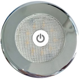 Resim Genel Markalar TEKNE, YAT, KARAVAN AYDINLATMASI LAMBASI ANKASTRE LED SPOT NO.1 KROM ON/OFF 