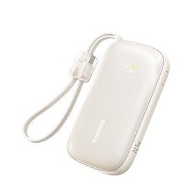 Resim Baseus EnerFill FC21 QPow3 Ultra Dijital Göstergeli Powerbank 10.000 mAh 22.5W Titanyum Ayrılabilir Kablolu 