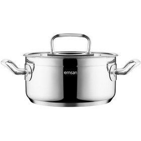 Resim Emsan Elite Derin Tencere 18 Cm Gümüş 