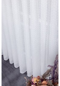 Resim Evrim 1/2.5 Normal Pileli Ütü İstemez Kırışmaz Yeni Sezon Salon Oda Tül Perdesi Ekru 