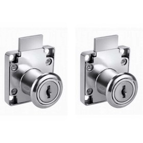 Resim ARON (2 ADET) Kare Çekmece Dolap Kapak Posta Kutusu Kilidi 2 Anahtarlı 