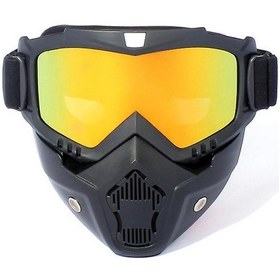 Resim Gözlük Sürüş Gözlükleri, Çıkarılabilir Gözlüklü Motosiklet Gözlükleri Kış Gözlükleri Bisikletçiler İçin Koruyucu Maske Rüzgar Geçirmez05 