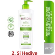 Resim Bioxcin Acnium Sebum Dengeleyici Yüz Yıkama Jeli 500ml 1 Alana 1 Hediye 