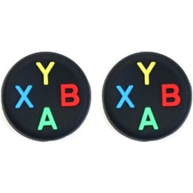 Resim Cafele PS4 - PS5 - Xbox One X/S - Series X - Series S Analog Koruyucu Silikon Pad Xbox Tuş Dizayn 