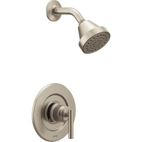 Resim Moen Gibson Fırçalanmış Nikel Posi-Sıcaklık Basınç Dengeleyici Çevre Dostu Modern Duş Süsü, Valf Ger 