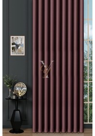 Resim Blackout Fon Perde V-2028 Koyu Mor Koyu Mor 