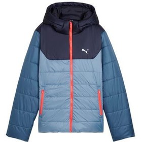 Resim Puma Ess Hooded Padded Jacket Çocuk Mont Turkuaz 