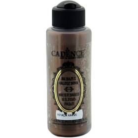 Resim Cadence Su Bazlı Yaldız Metalik Boya 120ml 117 Açık Kahve 