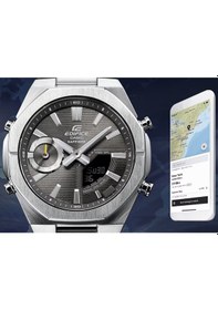 Resim Casıo Ecb-s10db-1adf Edifice Akıllı Telefon Bağlantılı Analog/dijital Kol Saati Metalik Gri 