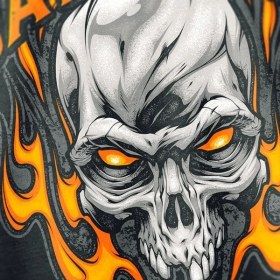 Resim Buffalo Fire Skull Bandana 