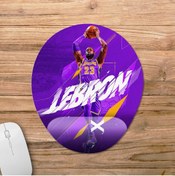 Resim Pixxa Lebron James - La Lakers Bilek Destekli Mousepad Model - 1 Oval 