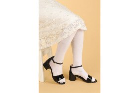 Resim Kiko 768 Ayna Kum Günlük Kız Çocuk 3 cm Topuk Sandalet Ayakkabı 