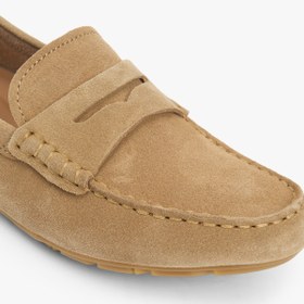 Resim Tommy Hilfiger Flag Yumuşak Driver Kadın Bej Loafer 