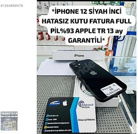 Resim Apple iPhone 12 İkinci El TR | 128 GB | Siyah 