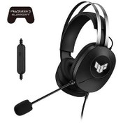 Resim ASUS TUF GAMING H1 GEN II KULAKLIK (HAFİF 297G, KABLOLU USB-A BAĞLANTISI, 40MM SÜRÜCÜLER, SANAL 7.1 ÇEVRESEL SES, TEAM-SPEAK SERTİFİKALI MİKROFON, DAYANIKLI KULAK YASTIKLARI, PC VE PS5 İÇİN) 
