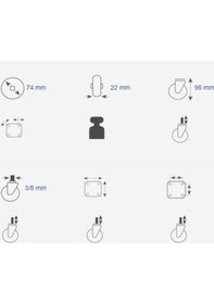 Resim Gülormanürünleri Hts 352 Pvc Vidalı Teker (4 Adet) 