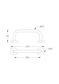 Resim Kitaro 20cm 25ø Küvet Tutamağı Çok Renkli 