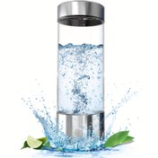 Resim Geliştirilmiş Hidrojen Su Şişesi, 3 Dakikada USB ile Şarj Olan 1000mAh Taşınabilir Hidrojen Jeneratörü, Köpük Yapıcı, Aksesuar Dahil Değildir, Ev, Ofis ve Seyahat İçin Uygun 