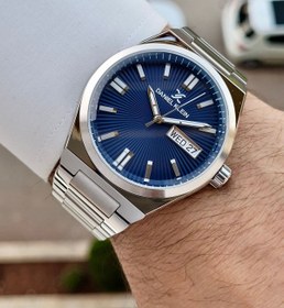 Resim Daniel Klein Kadranı Lacivert Kordonu Silver Renk 24 Ay Garantili Fonksiyonları Aktif Erkek Kol Saati 