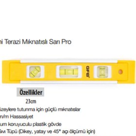 Resim GFB Mini Terazi Mıknatıslı Sarı Pro 5 li ADET 