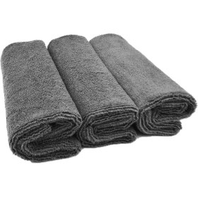 Resim Smartbee Shale 3'lü Mikrofiber Lazer Kesim Parlatma Bezi 40X40 300GSM - Antrasit 