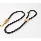 Resim Soulader Yansıtıcı Işıklı Eğitim Tasması, Gece Güvenliği İçin Parlayan Köpek Tasması, Siyah Deri Kaplama Dayanıklı Zincir 