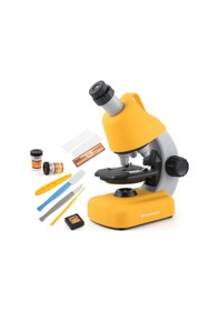 Resim Lemestar No.xd168-003 100x/400x/1200x Led Rafine Bilimsel Aletler Oyuncak Seti Çocuklar Ç Sarı 