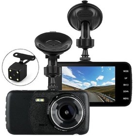 Resim Araç Dvr İki Kameralı 1080p+720p G-sensor Gece Görüşü Park Monitörü Dikey Kayıt 