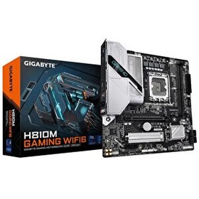 Resim Gigabyte H810M Gaming WiFi6 DDR5 6400 MHz OC M.2 HDMI/DP PCIe 4.0 1851P mATX Anakart 