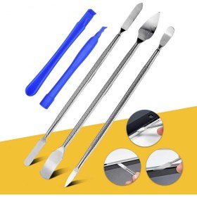 Resim TR34 Çok Amaçlı Cep Telefonu Tablet Açma Yardımcı Tamir Onarım Seti 4in1 Parça 