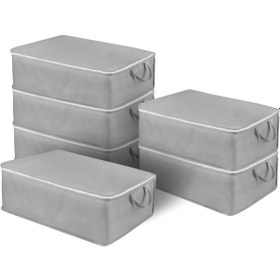 Resim Homedeo - Baza Altı Ve Çekyat Tipi 2 Adet Hurç - 64x45x22cm Antrasit 