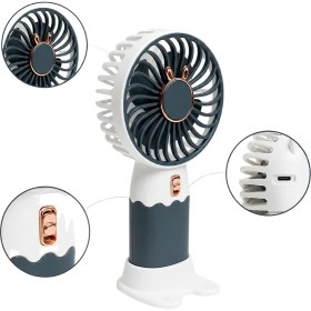 Resim Güçlü Üfleme Kapasiteli Şarjlı Mini El Fanı - Lisinya 