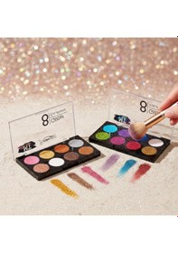 Resim River World 2'li Set Far Paleti 8 Renkli Glitter Çok Renkli 