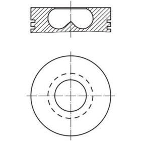 Resim Pıston+segman 0.50 86.51 Mm Ford Transıt V.184 2.0tdcı 90ps 01- Mondeo 2.0 Tdcı 01- Xs7q 6k100 Bad 