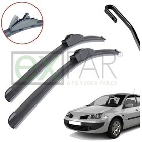 Resim Renault Megane 2 Ön Cam Silecek Süpürgesi Takımı 2003 - 2005 Megan Ön Silecek 
