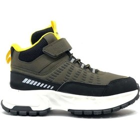 Resim Cool Tiger Kauçuk Taban Kaymaz Ortopedik Erkek Çocuk Bot Haki 