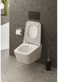 Resim VitrA Equal 119-003R009 İnce Klozet Kapağı, Yavaş Kapanır, Kolay Çıkabilir, Beyaz 