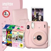 Resim Instax Mini 11 Pembe Fotoğraf Makinesi Ve 10x3 Özel Filmli Hediye Seti Fujifilm